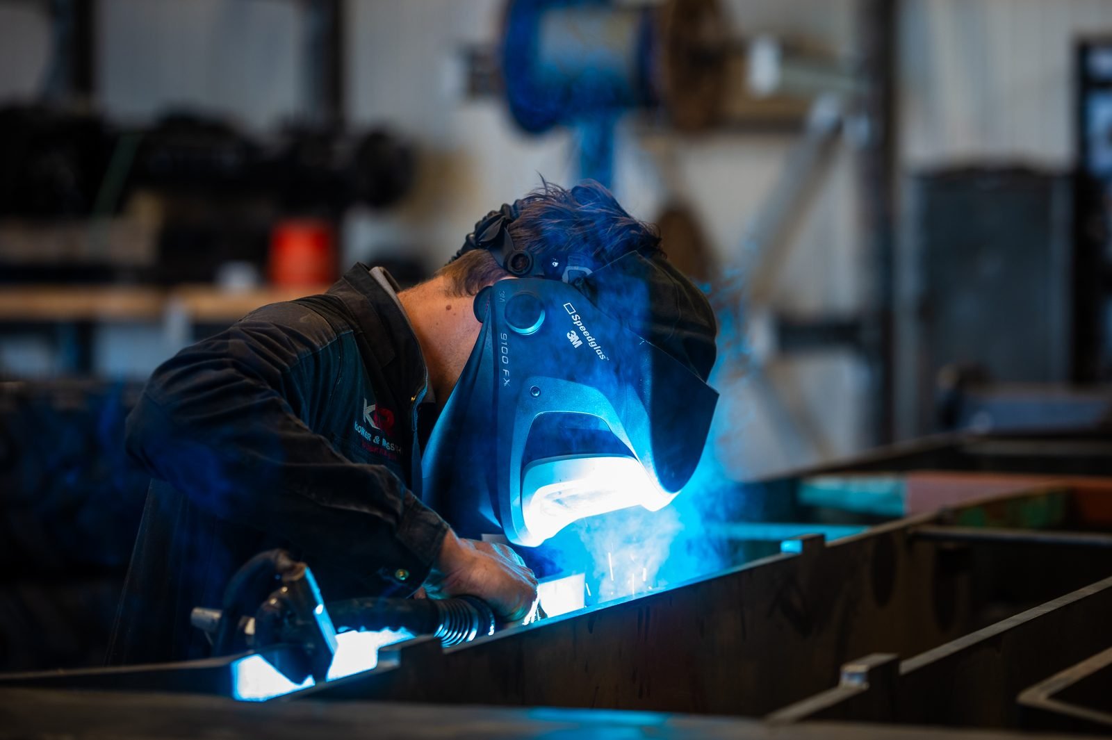 Schweissarbeiten in der eigenen Werkstatt